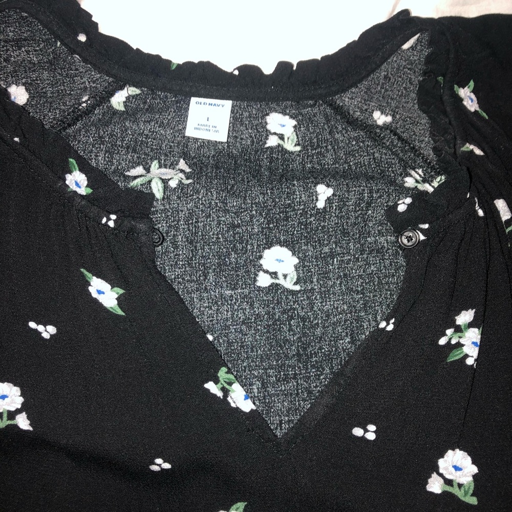 Black floral dress